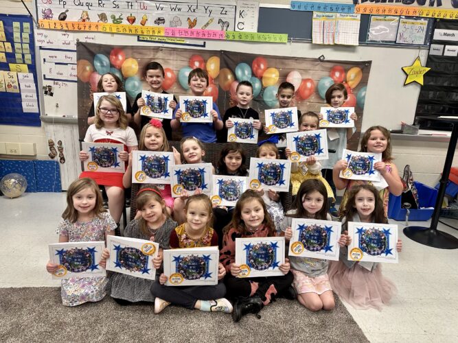 Firstgrade students at Leetonia Elementary celebrated